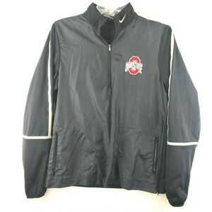 Nike Golf Ohio State Mens Medium 1/4 Zip Windbreaker Pullover Black Size M